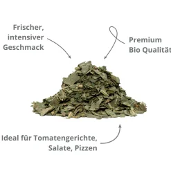 Basilikum BIO, gerebelt & gefriergetrocknet
