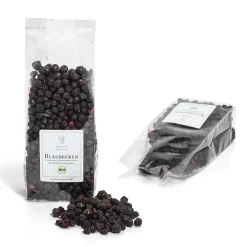 Blaubeeren aus Wildwuchs BIO, ganze gefriergetrocknete Früchte