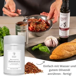 Bruschetta Arrabbiata Gewürzzubereitung