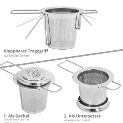 Edelstahl Teesieb