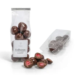 Erdbeeren in Vollmilchschokolade