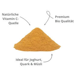 Hagebuttenschalen BIO, gemahlen