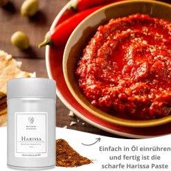 Harissa, fein Gewürzzubereitung