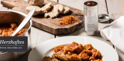 Hähnchengulasch in Apfeltunke