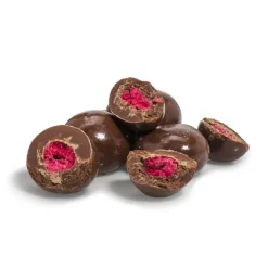Himbeeren in Vollmilchschokolade