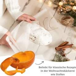 Orangeat, frische halbe Schalen
